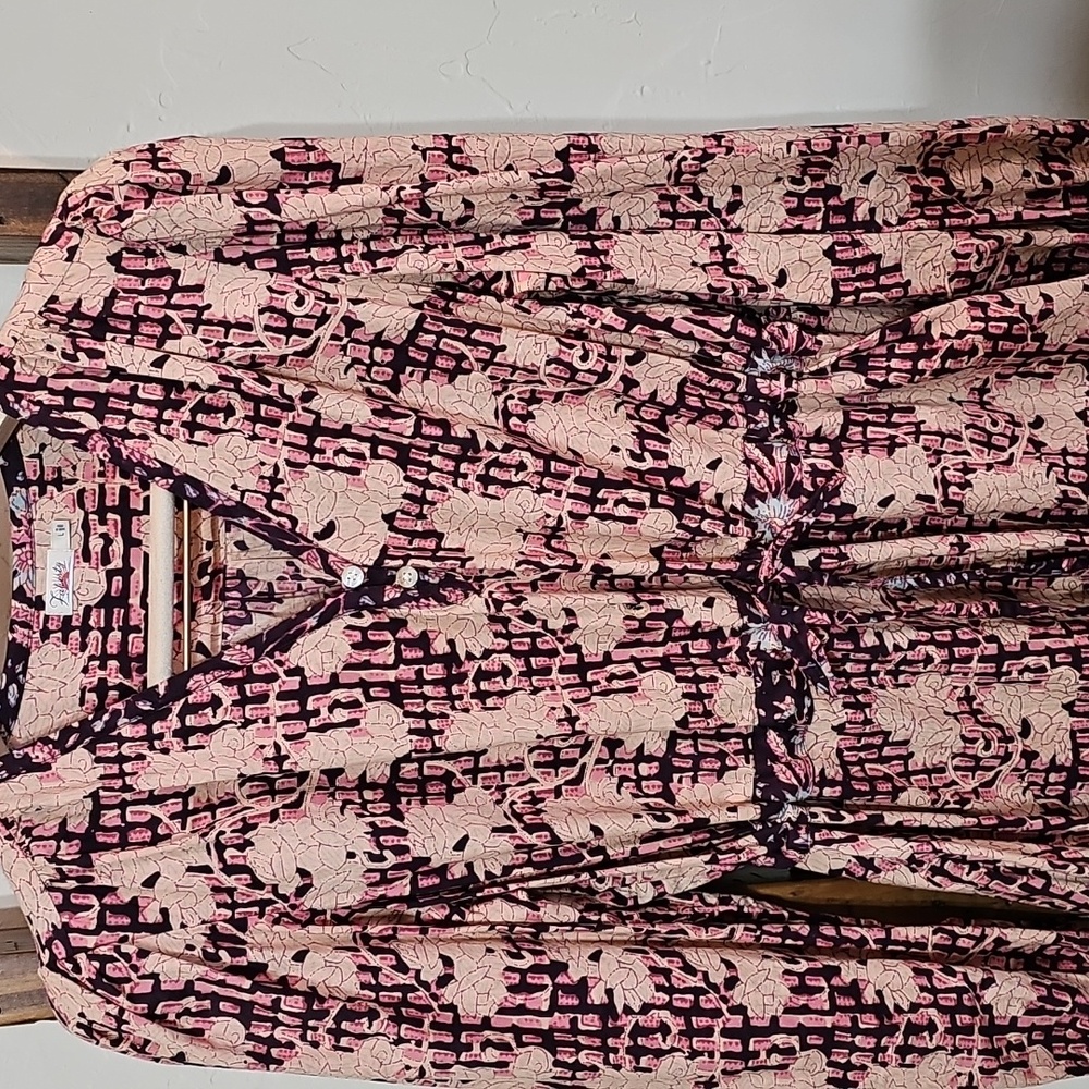 Faherty Idina Block Print Dress View 4